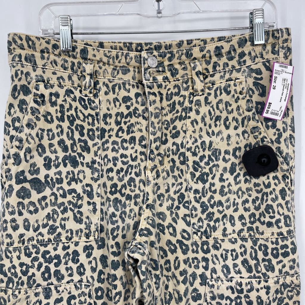 Pilcro Cheetah Print Jeans