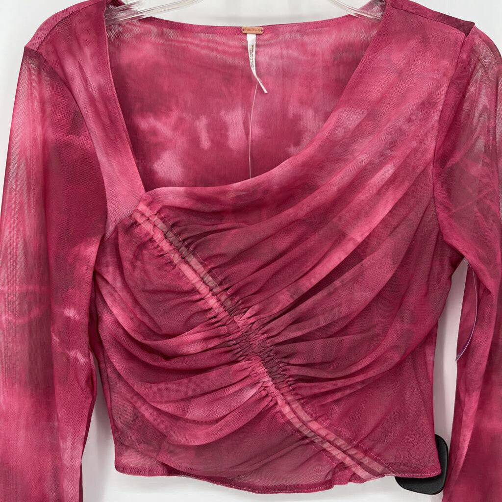 FP L/s Sheer Crop Shirt
