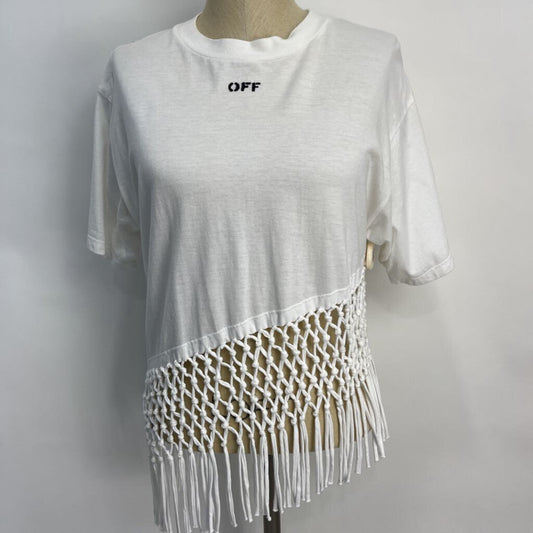 Off Main Label s/s fringed Shirt