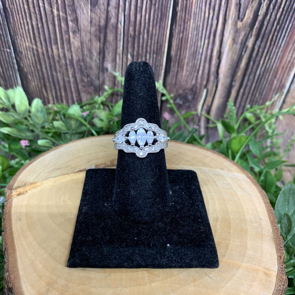 Sterling CZ Statement Ring