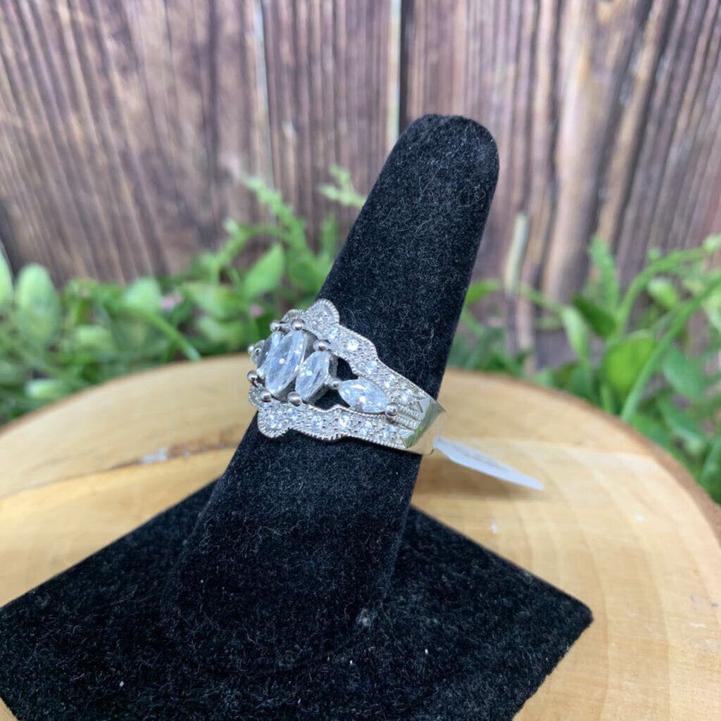 Sterling CZ Statement Ring