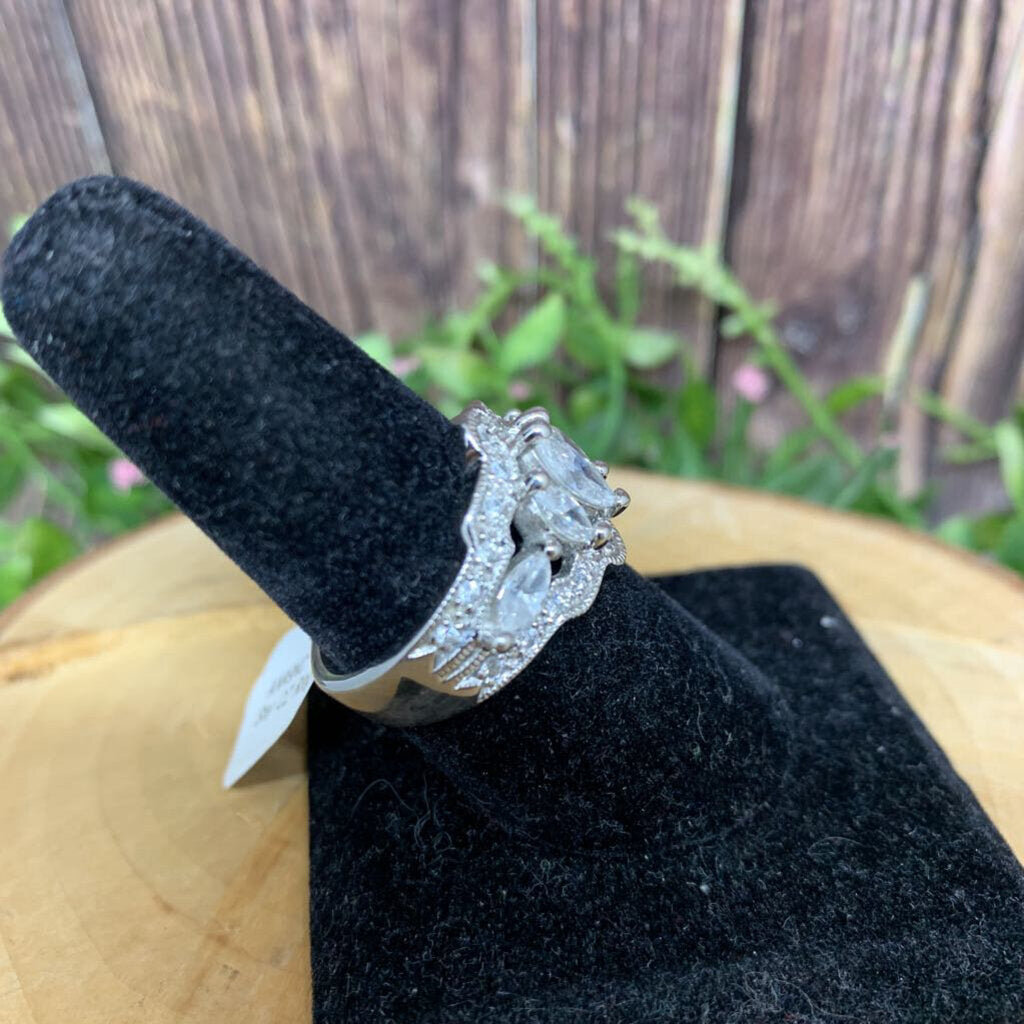 Sterling CZ Statement Ring