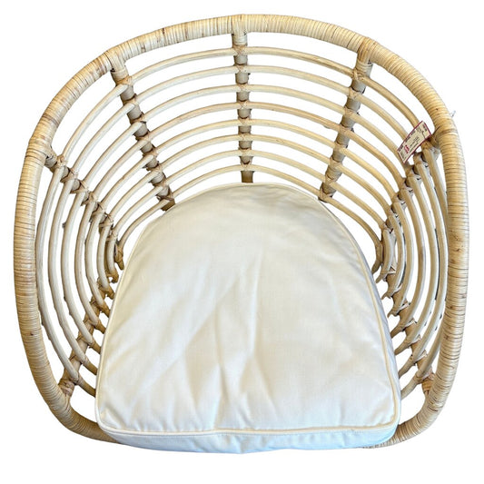 Rattan Chair with Cushion AS IS