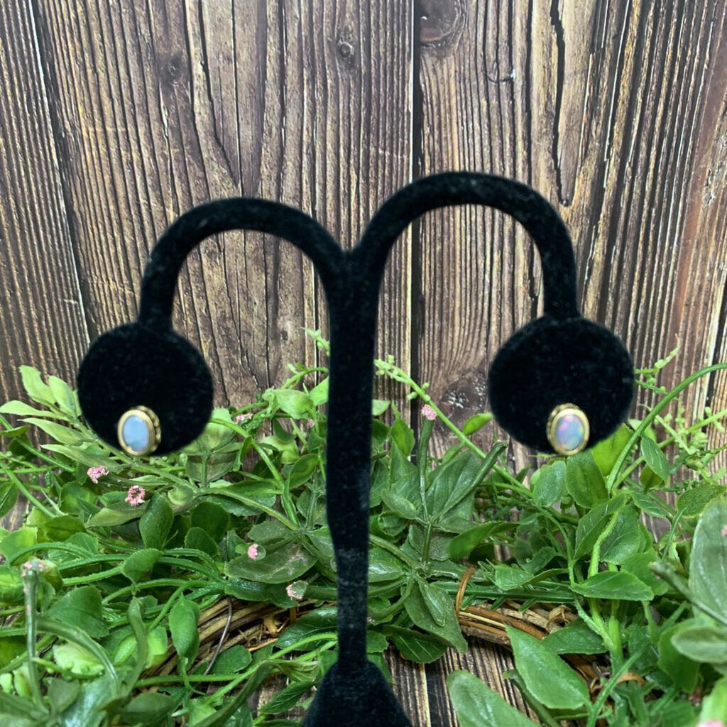 14k Opal Stud Earrings