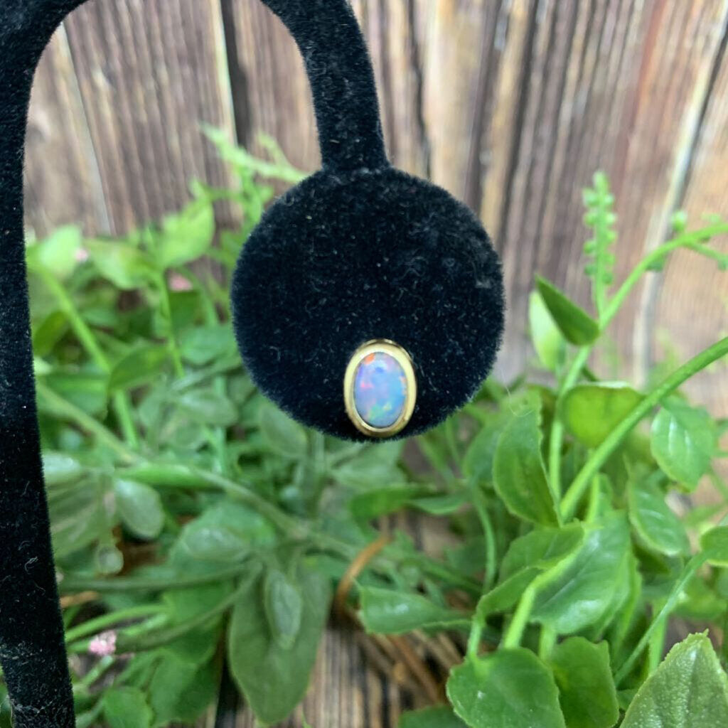 14k Opal Stud Earrings