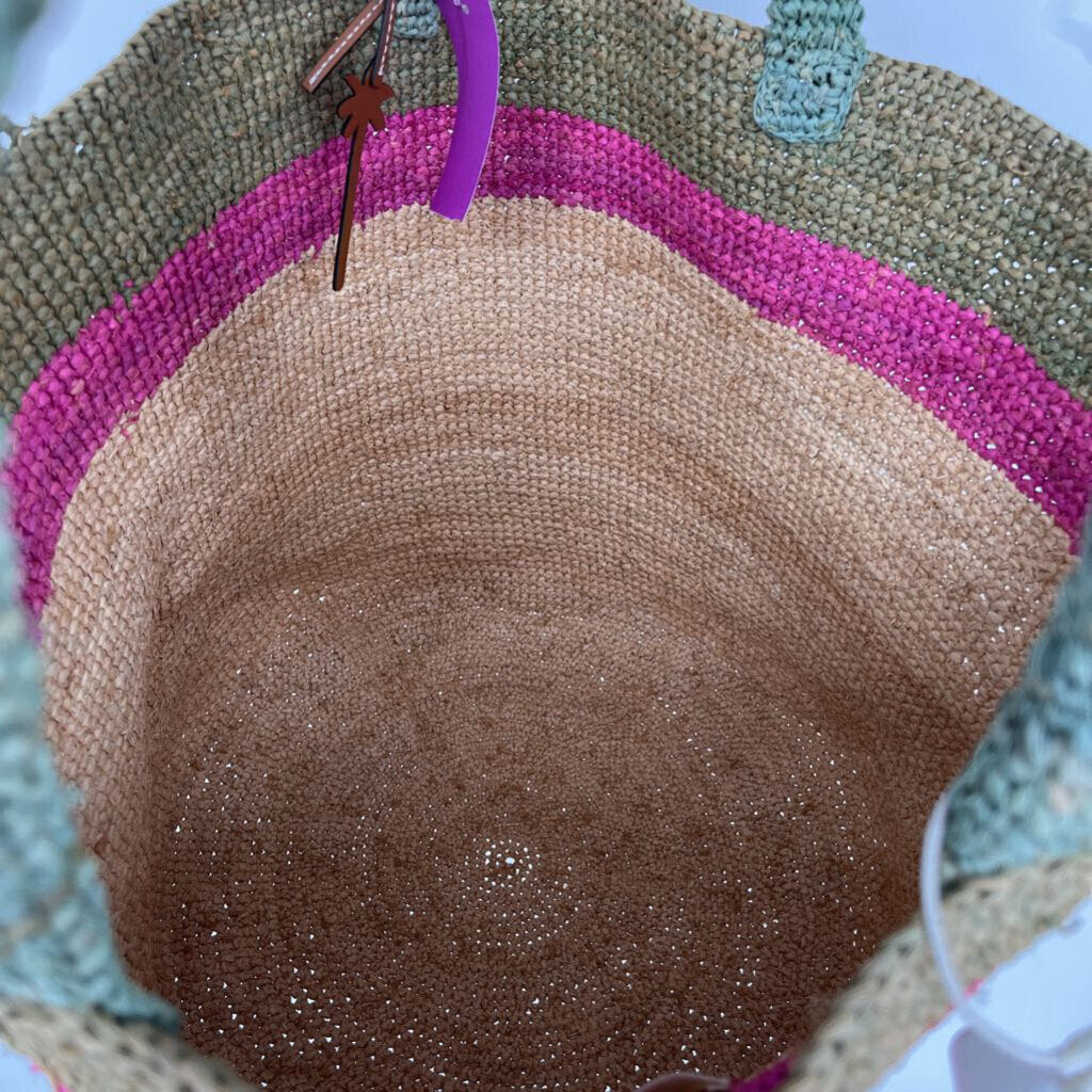 Manebi Raffia Tote