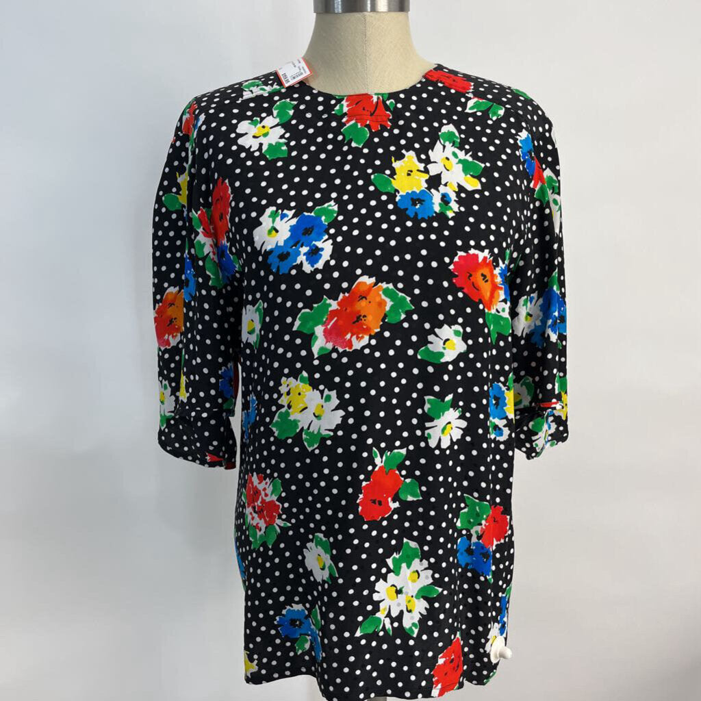 Escada S/s Floral Silk Shirt