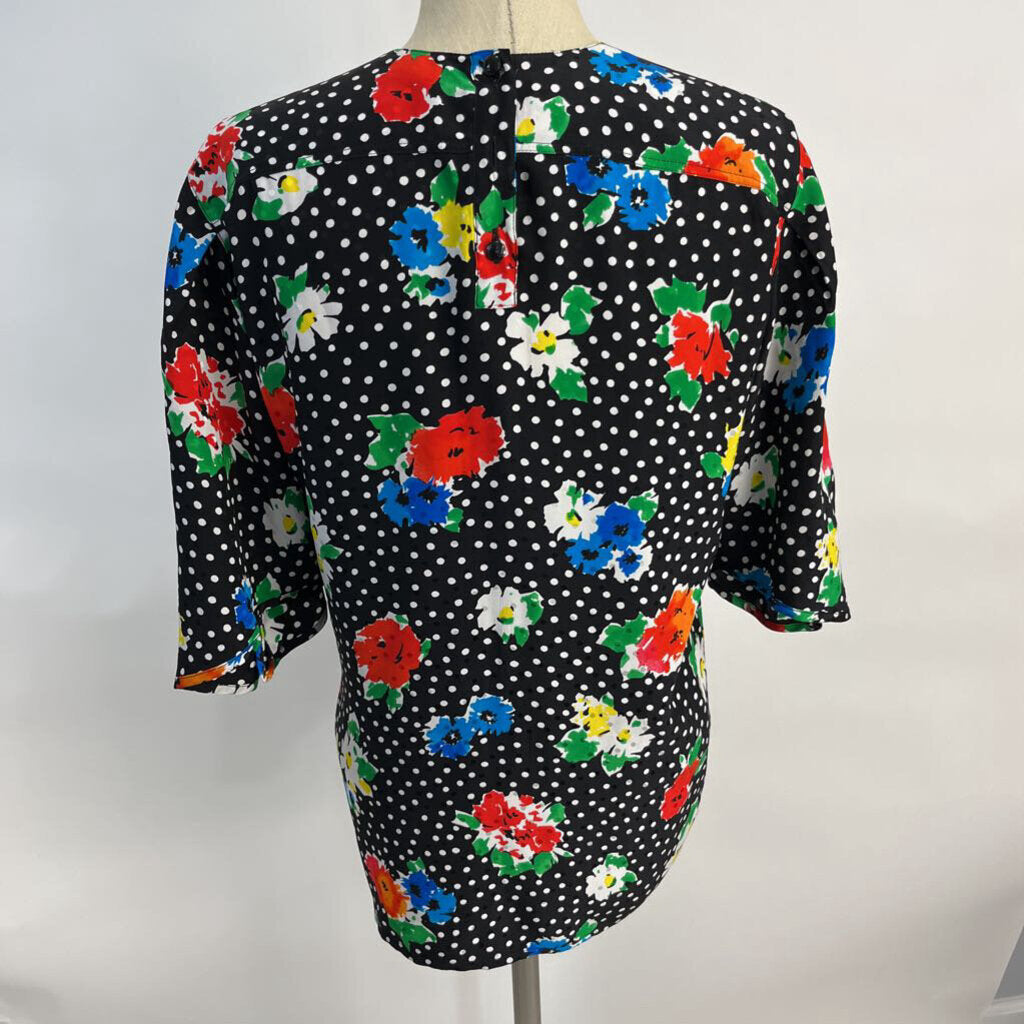 Escada S/s Floral Silk Shirt