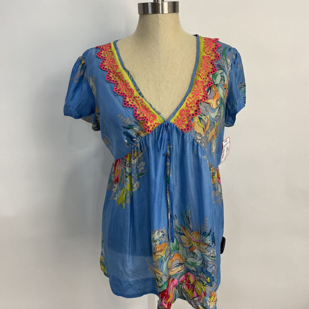 Johnny Was S/s Silk Shirt