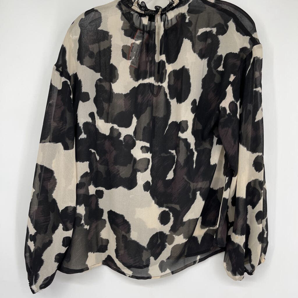 Sanctuary L/s Sheer Blouse
