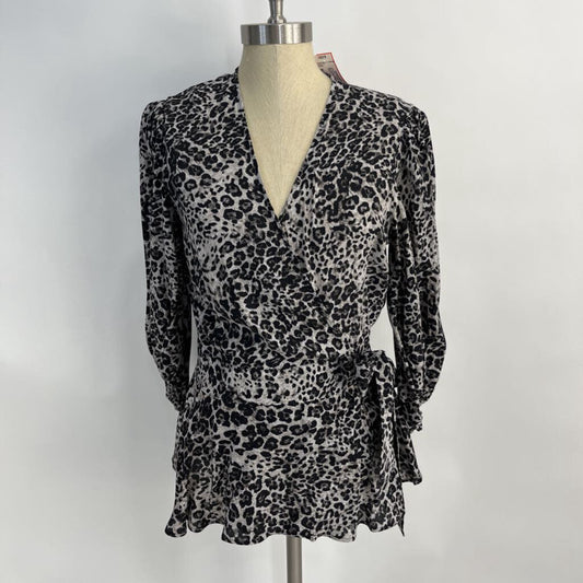 BR 3/4 Slv Wrap Shirt