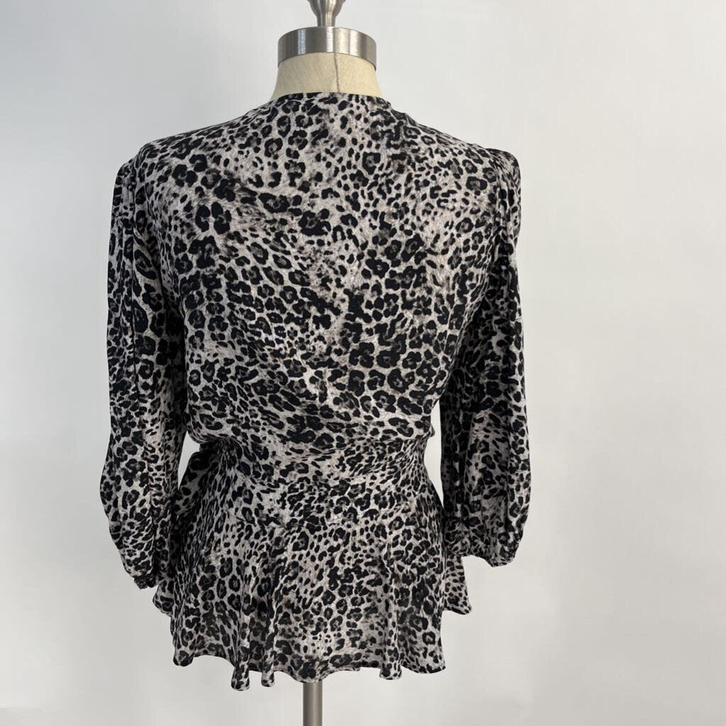 BR 3/4 Slv Wrap Shirt