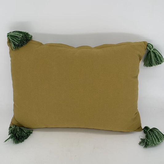 Leaf Embroidery Pillow