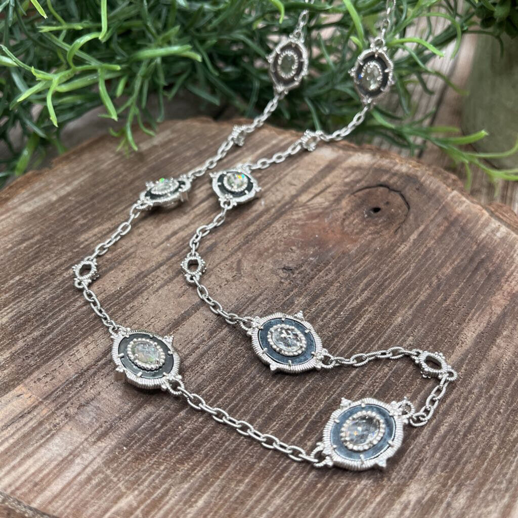 Judith Ripka Gem Station Necklace