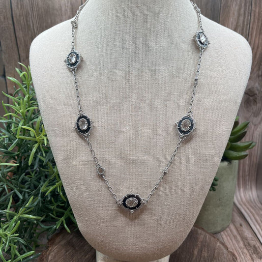 Judith Ripka Gem Station Necklace
