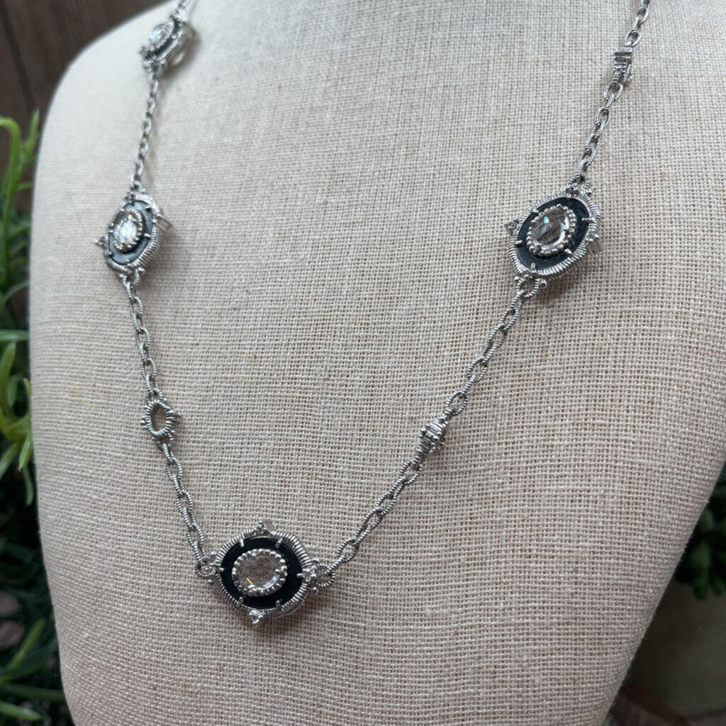 Judith Ripka Gem Station Necklace