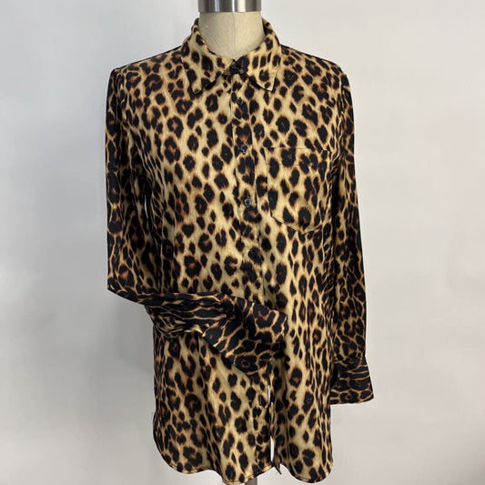 Jason Wu L/s Animal Print Shirt