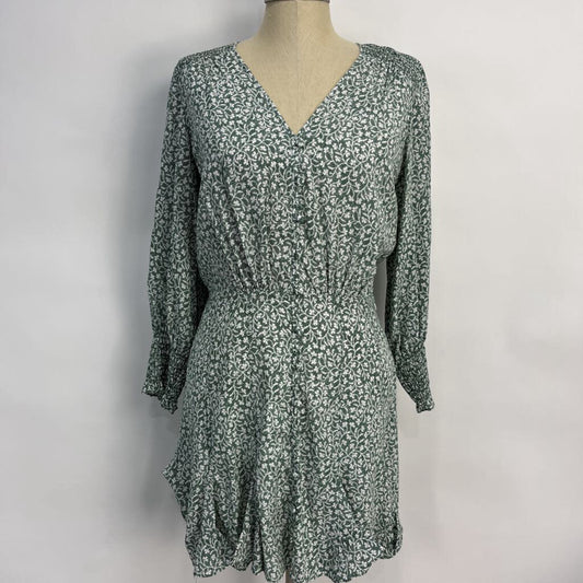 Veronica Beard L/s Floral Silk Dress