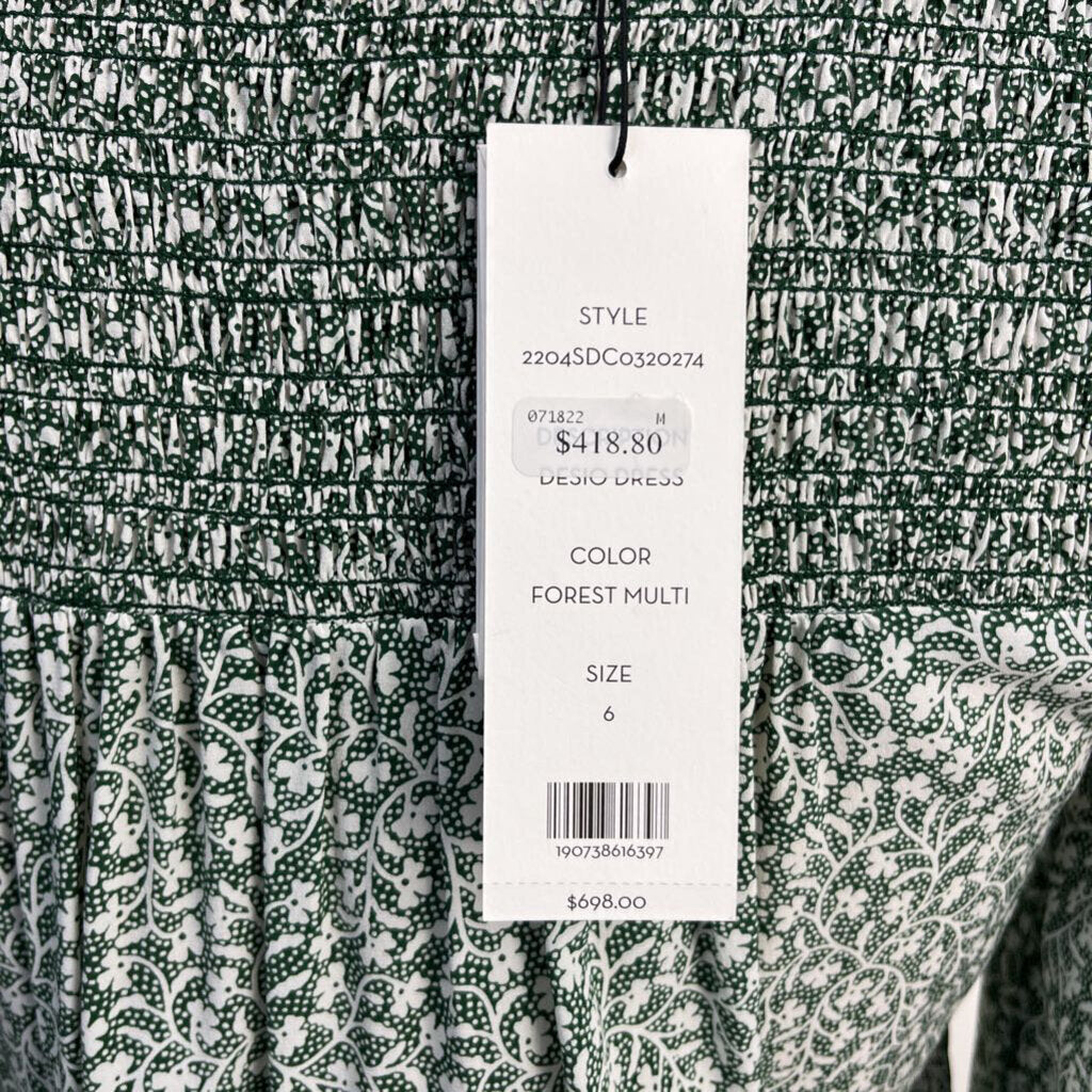 Veronica Beard L/s Floral Silk Dress