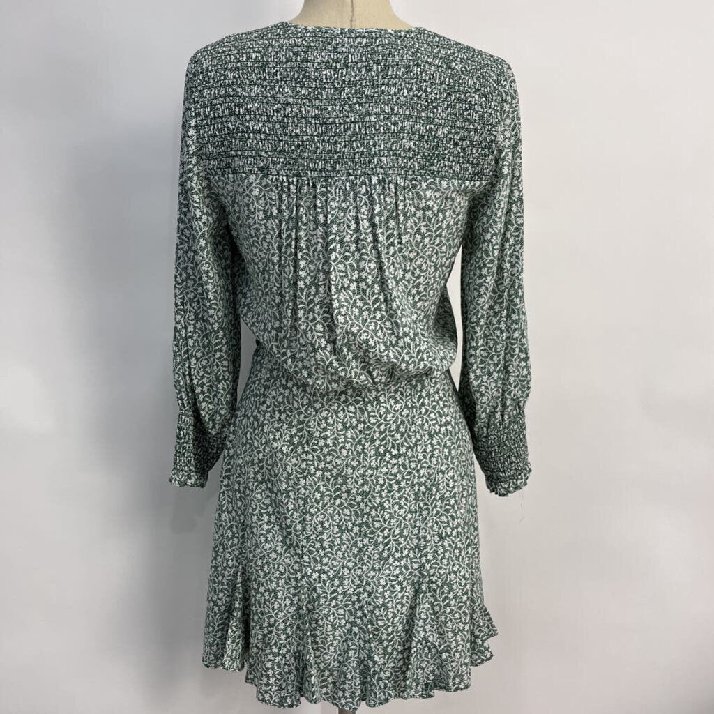 Veronica Beard L/s Floral Silk Dress