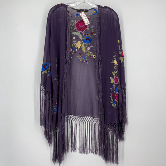 Aris Floral Fringed Kimono