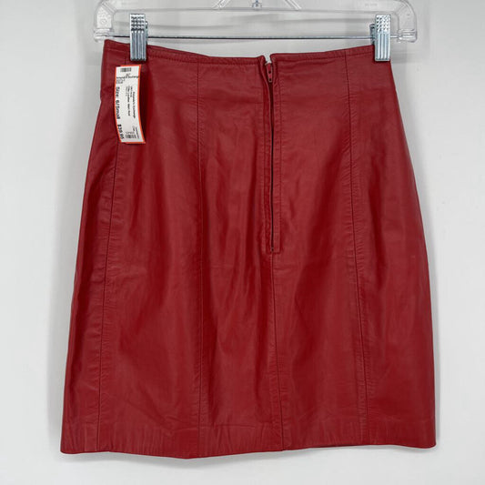 Chia Leather Skirt