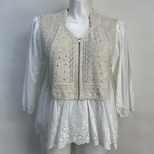 Anthropologie Mixed Media L/s Shirt