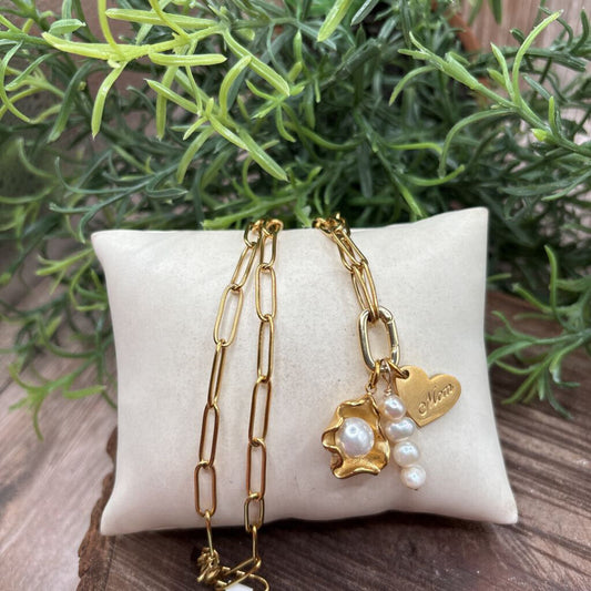 Farrah B Mom Charm Necklace