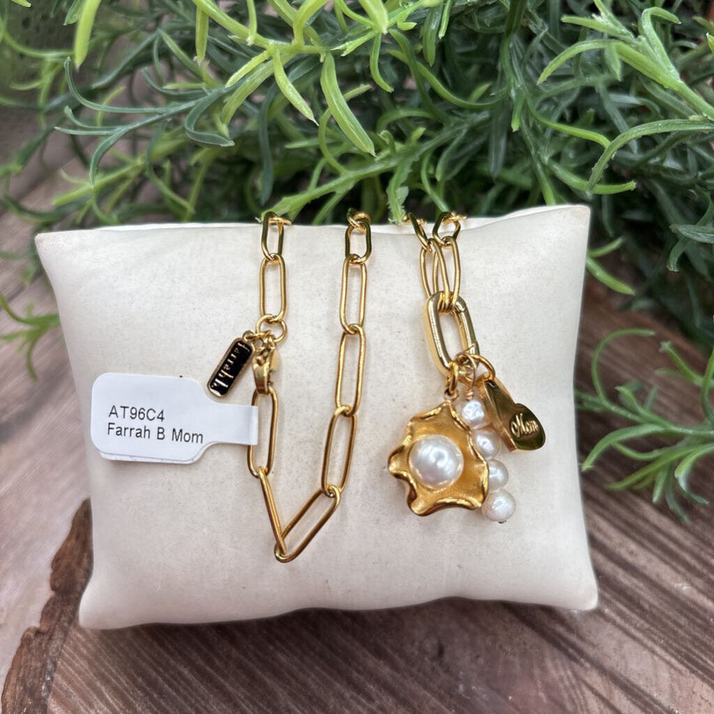 Farrah B Mom Charm Necklace