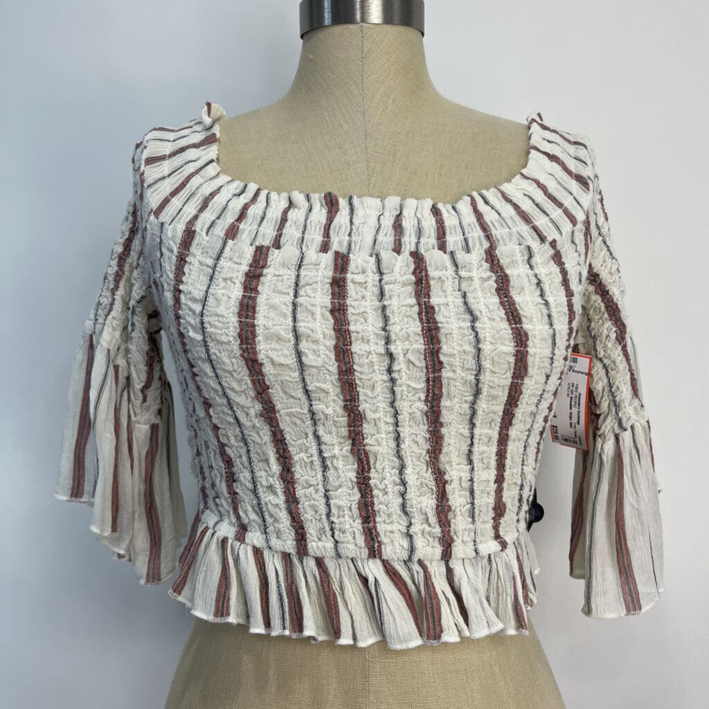 FP Off Shoulder Stripe Shirt