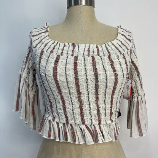 FP Off Shoulder Stripe Shirt