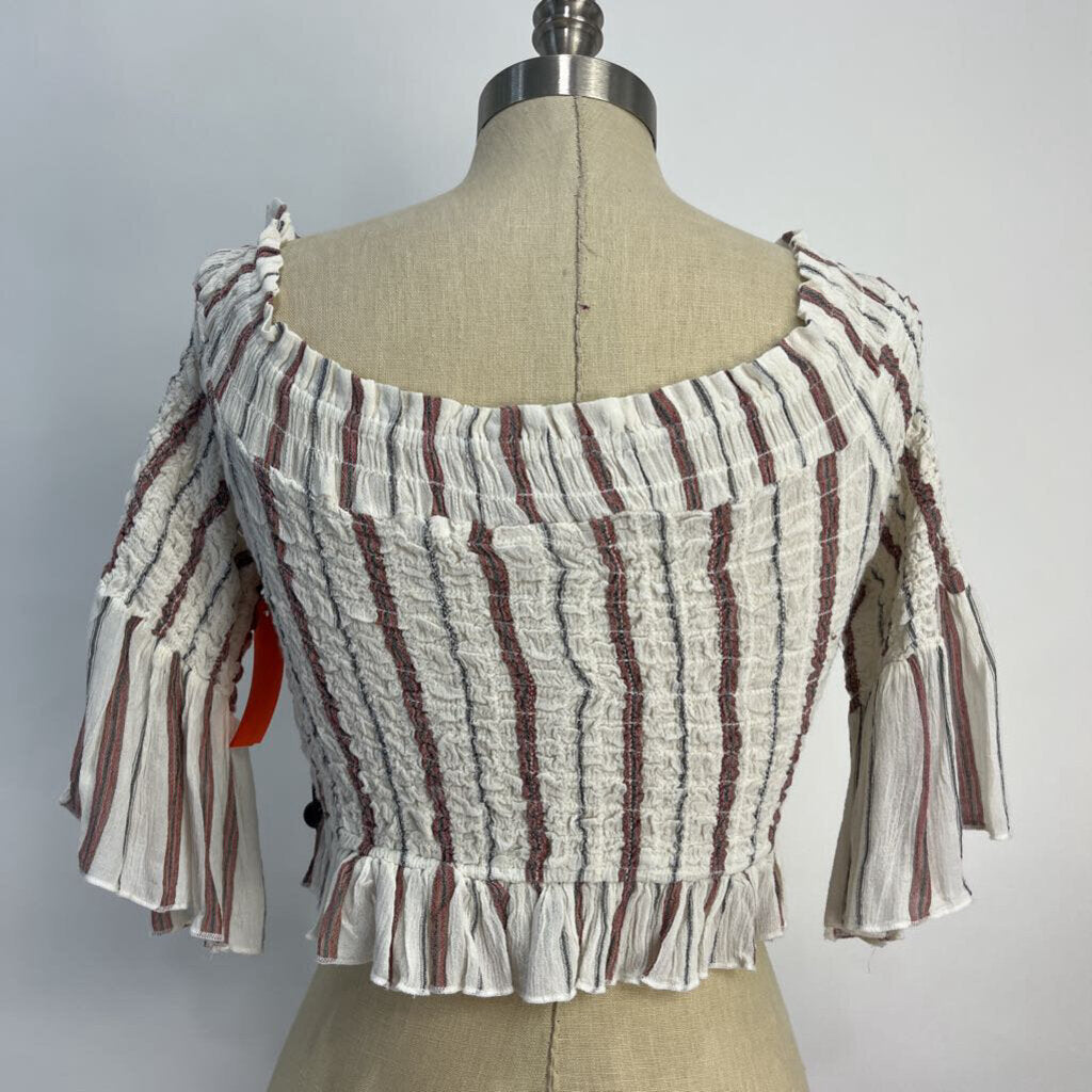 FP Off Shoulder Stripe Shirt