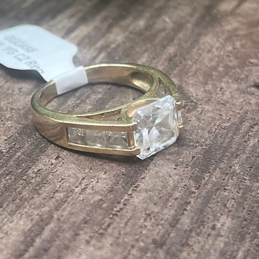 14k YG CZ Ring