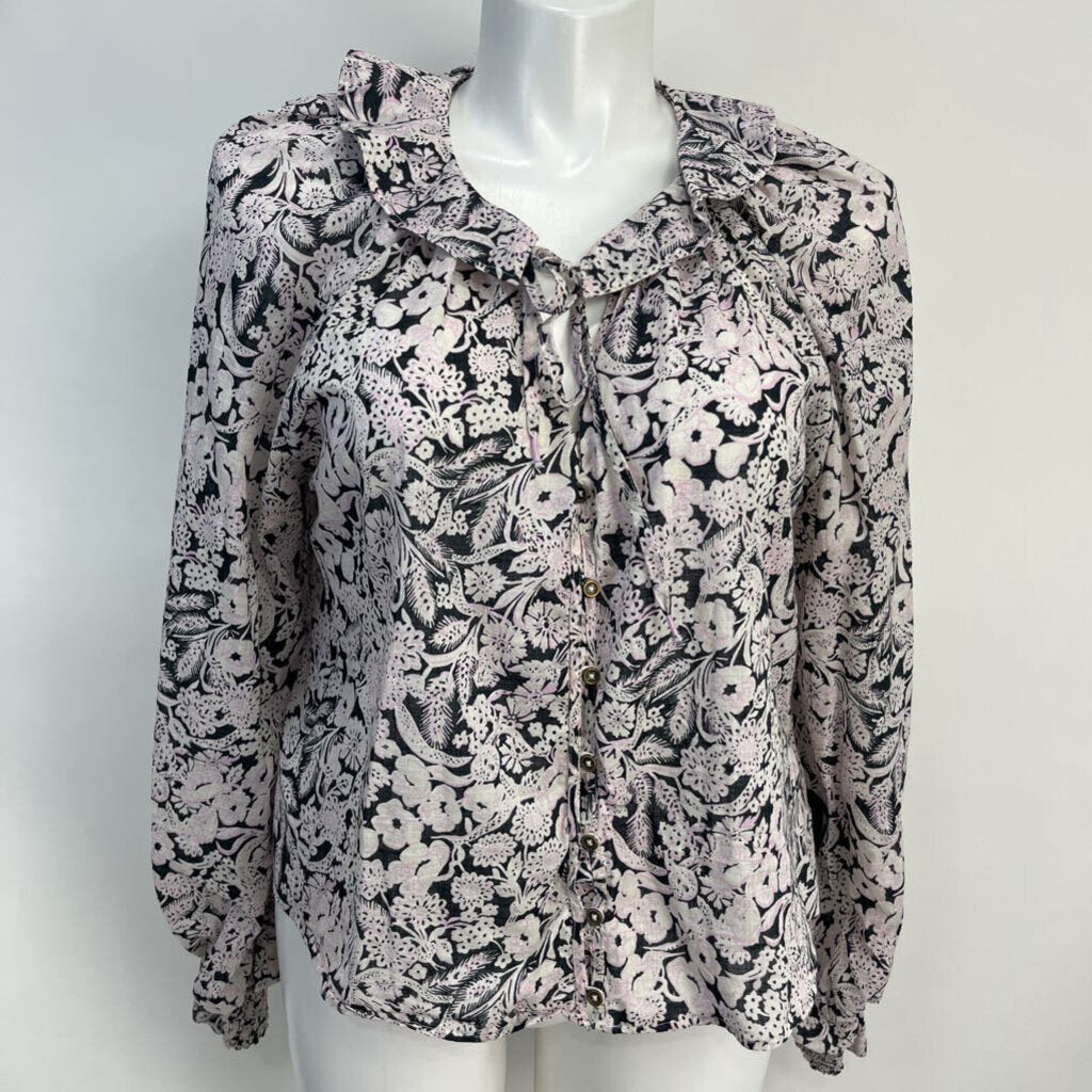 Anthropologie L/s Floral Shirt