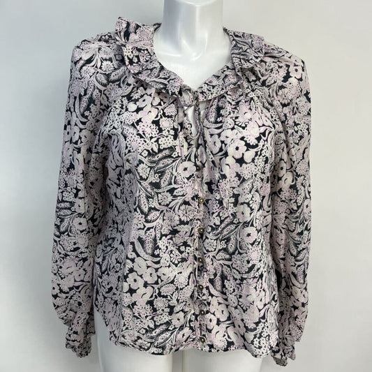 Anthropologie L/s Floral Shirt
