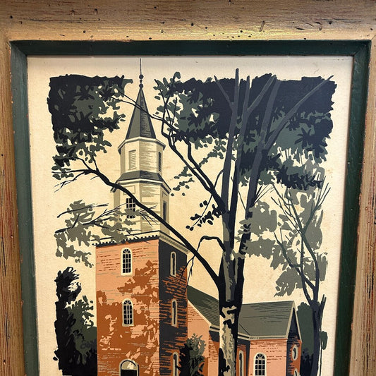 Framed Church Seriograph Print