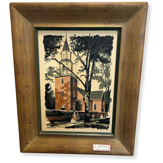 Framed Church Seriograph Print