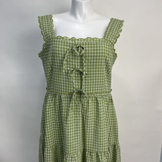 Oddi Plaid Maxi Dress