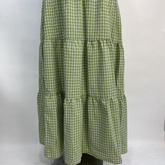 Oddi Plaid Maxi Dress