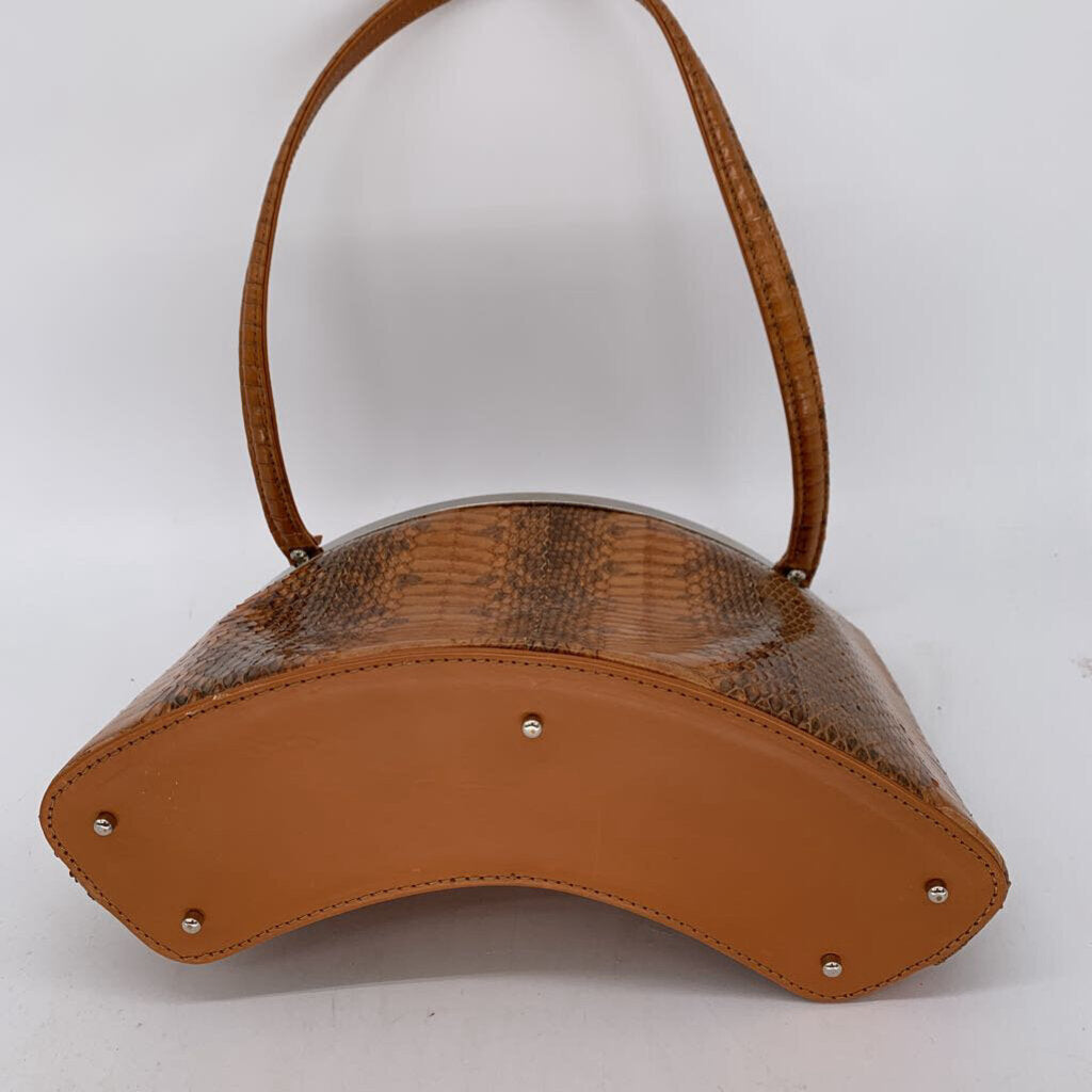 Janni Derma Snake Print Shoulder Bag
