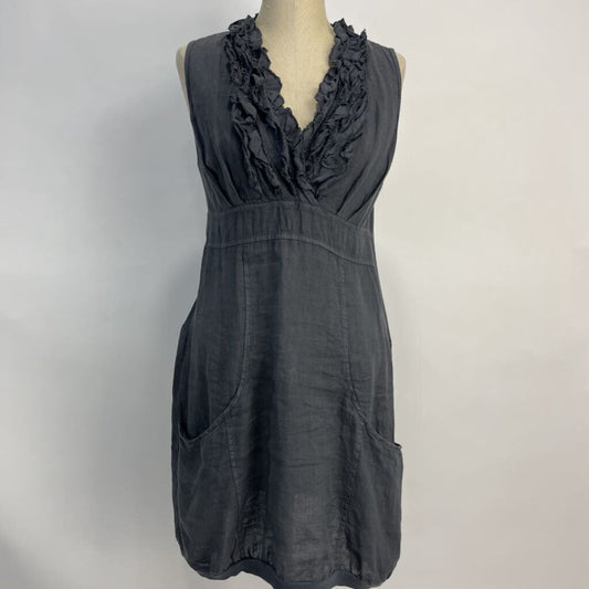 Made in Italy Sleeveless Linen Dress