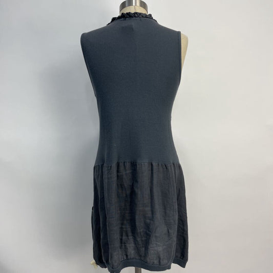 Made in Italy Sleeveless Linen Dress
