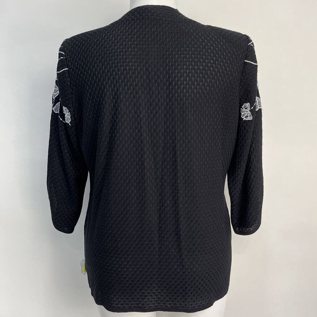 Misook Knit Floral Jacket