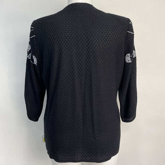 Misook Knit Floral Jacket