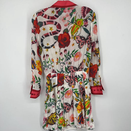 100% Silk Floral Dress