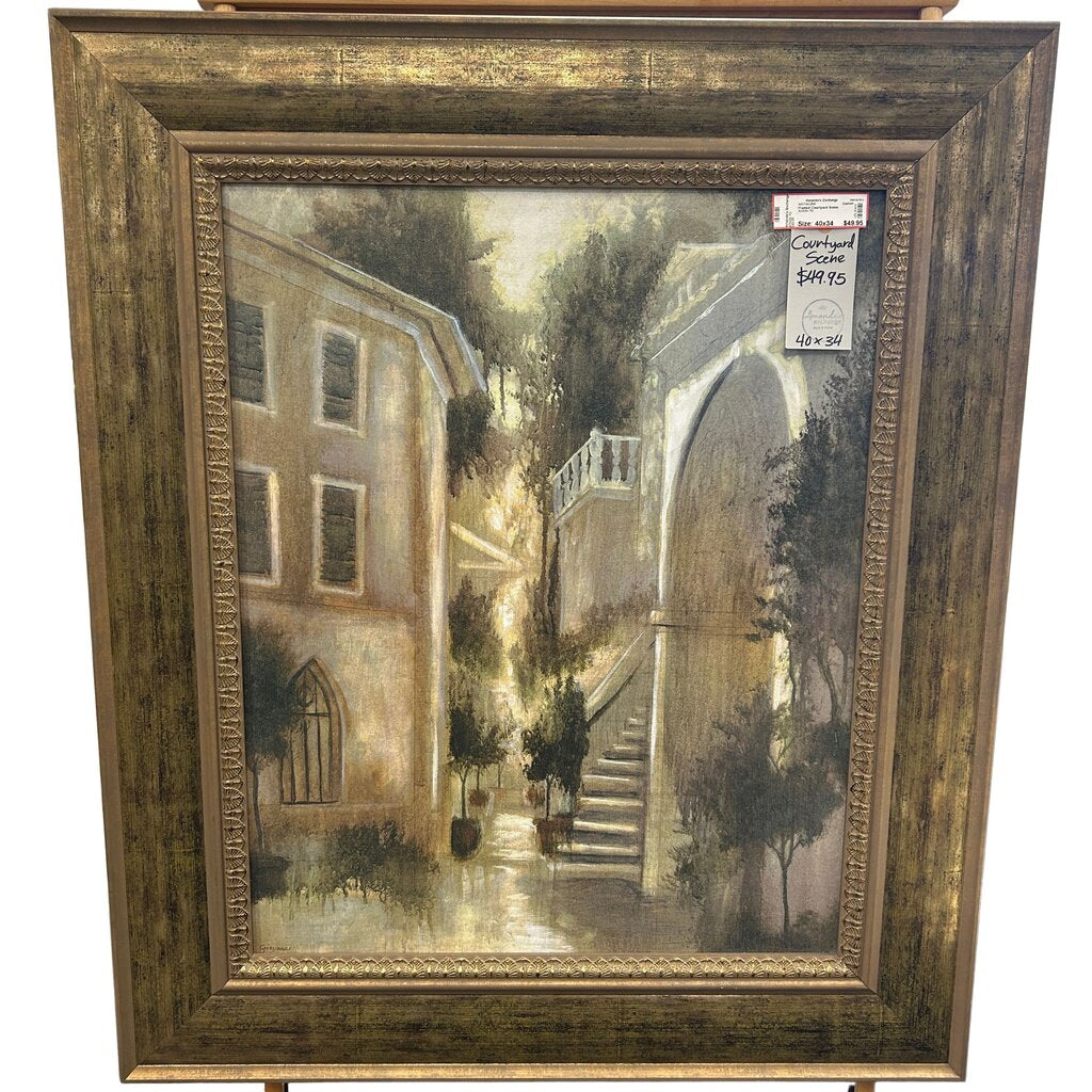 Framed Courtyard Scene
