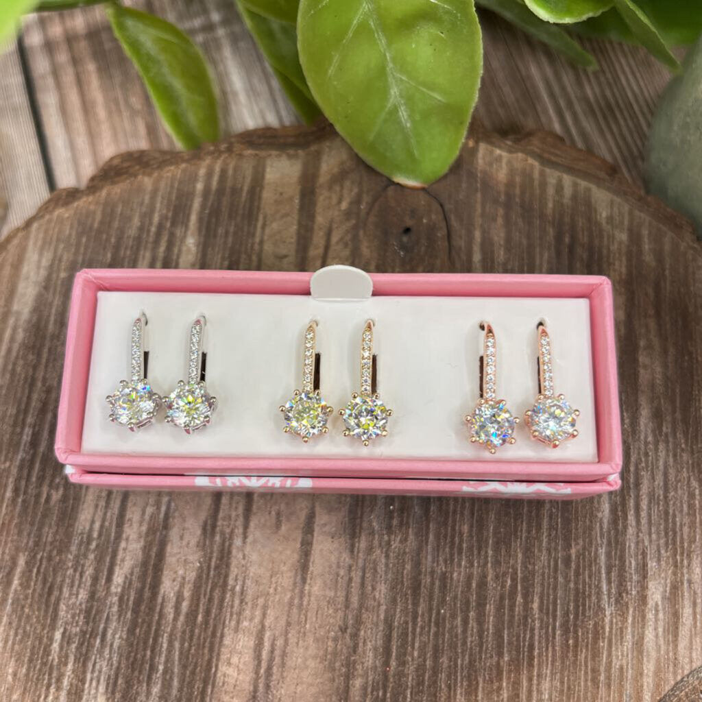 Diamonique CZ Earring Set
