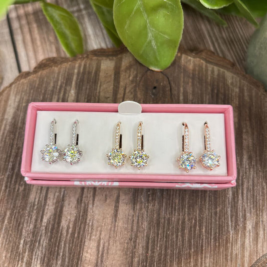 Diamonique CZ Earring Set