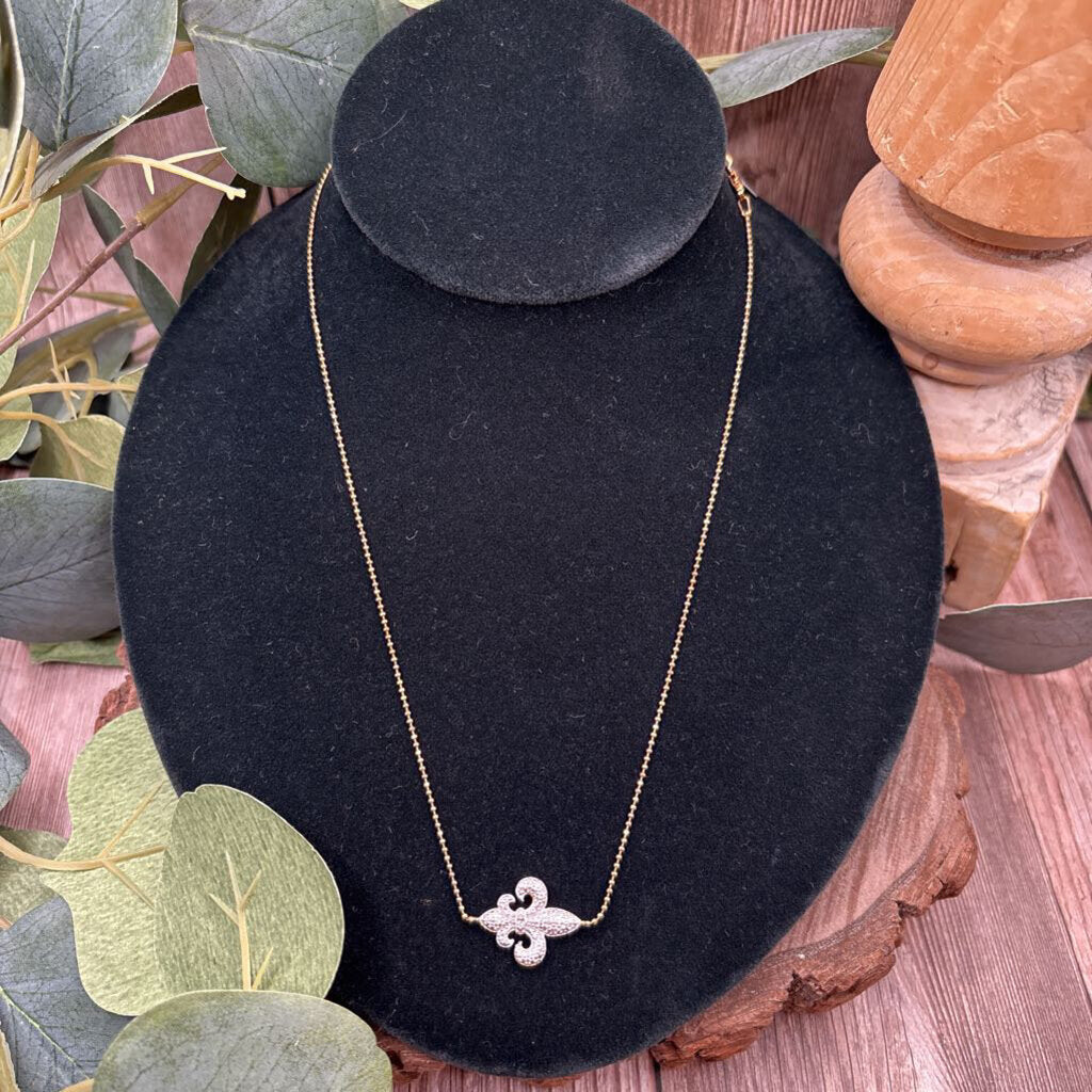 Sterling Fleur De Lis Necklace