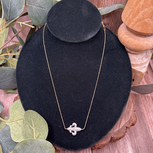 Sterling Fleur De Lis Necklace